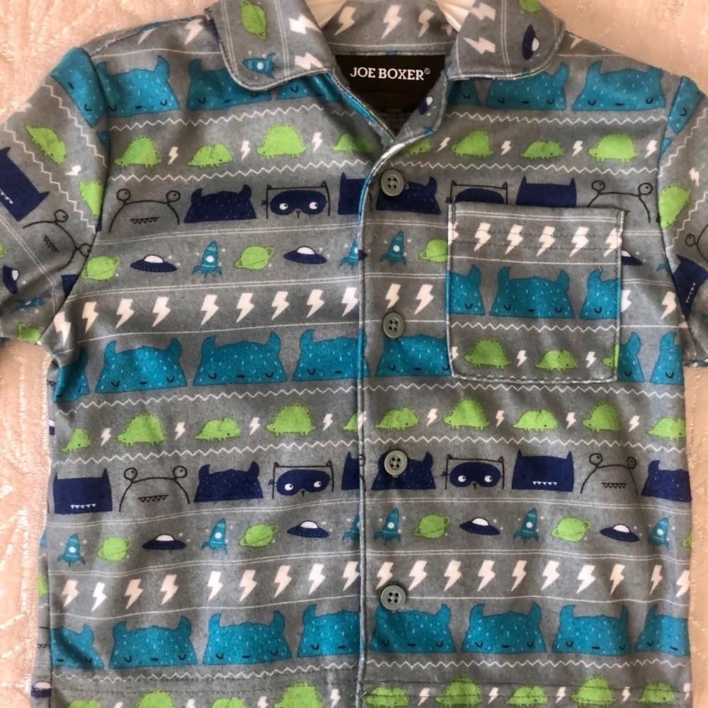 🧡 3/$30 *NWT* Joe Boxer Infant Boys Two-Piece Pajama Set Size 12 Months 🧡 - Picture 2 of 4